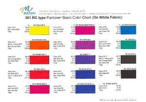 Matsui NEO to OW Pantone Color Mixing Chart