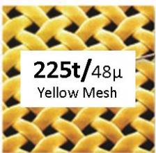 Screen Mesh 225T Yellow x 60wide (10 yard roll)