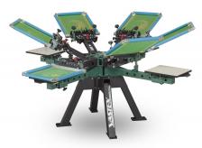 V-2000 6-Color 4-Station Premium Screen Printing Press